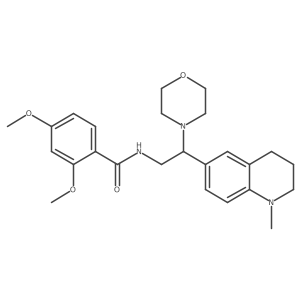 2,4-dimethoxy-N-(2-(1-methyl-1,2,3,4-tetrahydroquinolin-6-yl)-2-morpholinoethyl)benzamide Structure