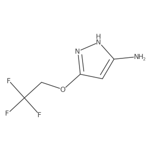 5-(2,2,2-trifluoroethoxy)-1H-pyrazol-3-amine Structure