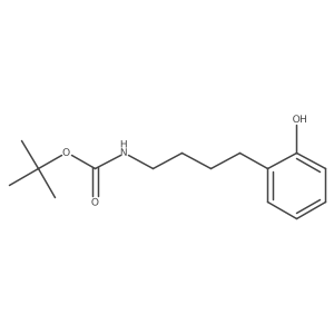Tert-butyl (4-(2-hydroxyphenyl)butyl)carbamate Structure