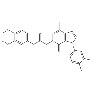 N-(2,3-dihydrobenzo[b][1,4]dioxin-6-yl)-2-(1-(3,4-dimethylphenyl)-4-methyl-7-oxo-1H-pyrazolo[3,4-d]pyridazin-6(7H)-yl)acetamide Structure