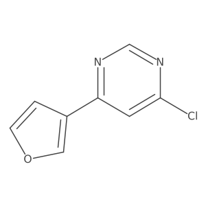 4-Chloro-6-(furan-3-yl)pyrimidine Structure