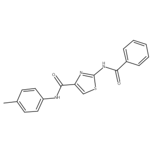 2-benzamido-N-(p-tolyl)thiazole-4-carboxamide结构式