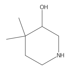 4,4-Dimethyl-3-piperidinol Structure