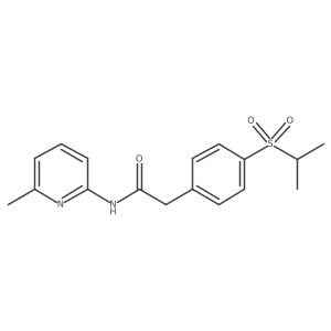 2-(4-(isopropylsulfonyl)phenyl)-N-(6-methylpyridin-2-yl)acetamide结构式