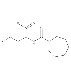 (S)-2-[(Azepane-1-carbonyl)-amino]-3-methyl-pentanoic acid methyl ester Structure
