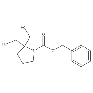 Benzyl 2,2-bis(hydroxymethyl)pyrrolidine-1-carboxylate Structure