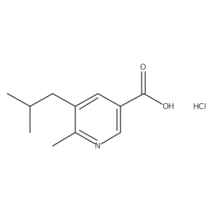 5-Isobutyl-6-methylnicotinic acid hydrochloride Structure