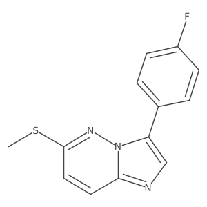 3-(4-Fluorophenyl)-6-(methylthio)imidazo[1,2-b]pyridazine Structure
