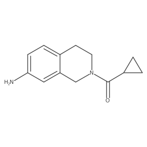 2-(Cyclopropylcarbonyl)-1,2,3,4-tetrahydroisoquinolin-7-amine Structure