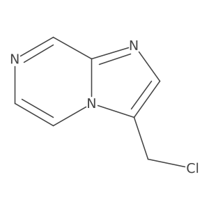 3-(Chloromethyl)imidazo[1,2-a]pyrazine结构式