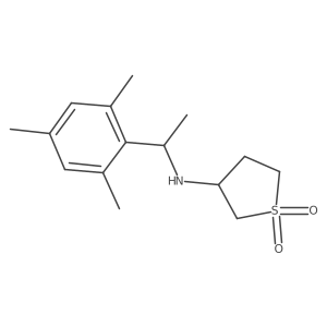 3-Thiophenamine, tetrahydro-N-[1-(2,4,6-trimethylphenyl)ethyl]-, 1,1-dioxide Structure