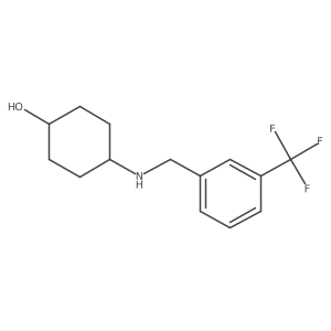 4-({[3-(Trifluoromethyl)phenyl]methyl}amino)cyclohexan-1-ol Structure