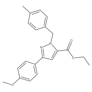 Ethyl 1-(4-methylbenzyl)-3-(4-methoxyphenyl)-1H-pyrazole-5-carboxylate Structure