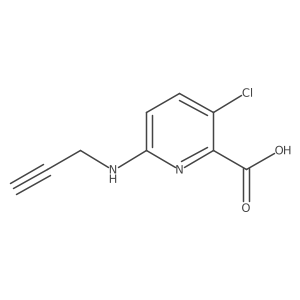 3-Chloro-6-(prop-2-yn-1-ylamino)picolinic acid Structure