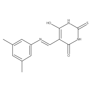 5-(((3,5-dimethylphenyl)amino)methylene)-2-thioxodihydropyrimidine-4,6(1H,5H)-dione Structure