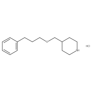4-[(3-Phenylpropoxy)methyl]piperidine hydrochloride结构式