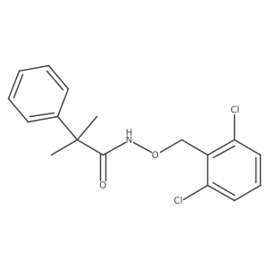 N-[(2,6-Dichlorophenyl)methoxy]-I+/-,I+/--dimethylbenzeneacetamide Structure