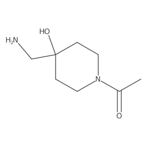 1-[4-(aminomethyl)-4-hydroxy-1-piperidinyl]Ethanone Structure