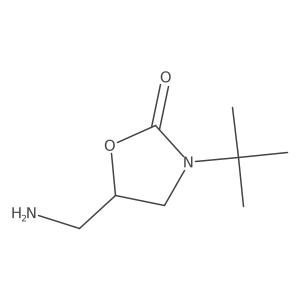 5-(Aminomethyl)-3-tert-butyl-1,3-oxazolidin-2-one Structure