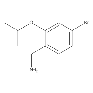 [4-Bromo-2-(propan-2-yloxy)phenyl]methanamine Structure