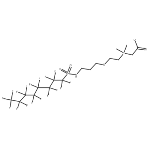 N-(Carboxymethyl)-2-[3-[[(perfluorooctyl)sulfonyl]amino]propoxy]-N,N-dimethylethanaminium inner salt Structure
