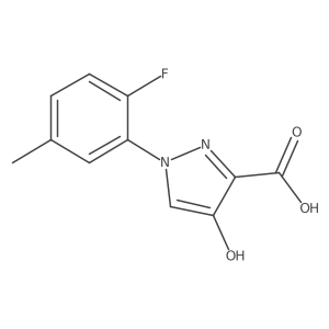 1-(2-fluoro-5-methylphenyl)-4-hydroxy-1H-pyrazole-3-carboxylic acid Structure