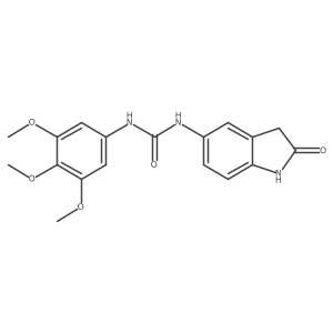 1-(2-Oxoindolin-5-yl)-3-(3,4,5-trimethoxyphenyl)urea Structure