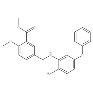 Methyl 5-[[(2-amino-5-phenoxyphenyl)amino]methyl]-2-methoxybenzoate结构式
