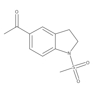1-(1-(Methylsulfonyl)indolin-5-yl)ethanone结构式