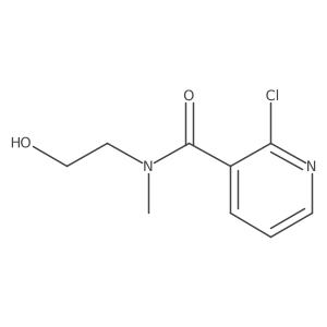 2-Chloro-N-(2-hydroxyethyl)-N-methylnicotinamide结构式