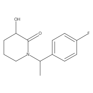 1-[1-(4-Fluorophenyl)ethyl]-3-hydroxypiperidin-2-one结构式