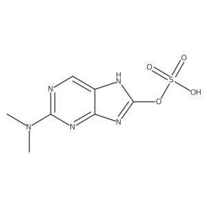 9H-Purin-8-ol, 2-(dimethylamino)-, 8-(hydrogen sulfate) Structure