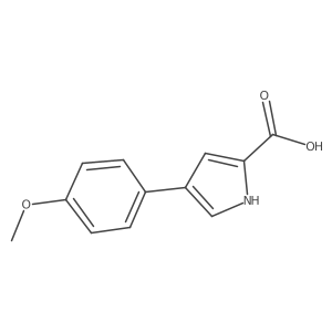 4-(4-methoxyphenyl)-1H-pyrrole-2-carboxylic acid Structure
