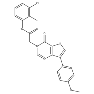 N-(3-chloro-2-methylphenyl)-2-[7-(4-methoxyphenyl)-4-oxothieno[3,2-d]pyrimidin-3(4H)-yl]acetamide Structure
