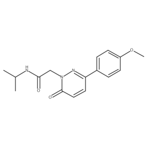 N~1~-isopropyl-2-[3-(4-methoxyphenyl)-6-oxo-1(6H)-pyridazinyl]acetamide结构式