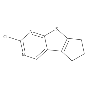 2-Chloro-6,7-dihydro-5h-cyclopenta[4,5]thieno[2,3-d]pyrimidine Structure
