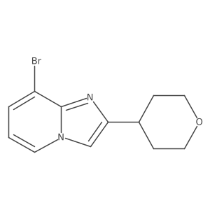 8-Bromo-2-(oxan-4-yl)imidazo[1,2-a]pyridine结构式