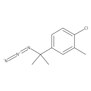 4-(1-Azido-1-methyl-ethyl)-1-chloro-2-methyl-benzene Structure