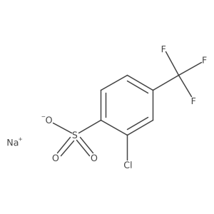 2-Chloro-4-(trifluoromethyl)benzenesulfonic acid sodium salt Structure