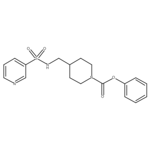 Phenyl 4-((pyridine-3-sulfonamido)methyl)piperidine-1-carboxylate Structure