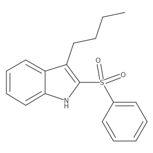 3-Butyl-2-(phenylsulfonyl)indole结构式
