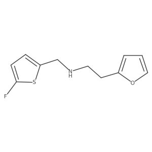 N-((5-Fluorothiophen-2-yl)methyl)-2-(furan-2-yl)ethanamine Structure