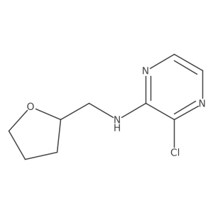 3-chloro-N-[(oxolan-2-yl)methyl]pyrazin-2-amine Structure