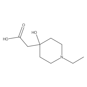2-(1-Ethyl-4-hydroxypiperidin-4-yl)acetic acid结构式