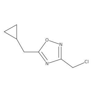 3-(chloromethyl)-5-(cyclopropylmethyl)-1,2,4-oxadiazole Structure