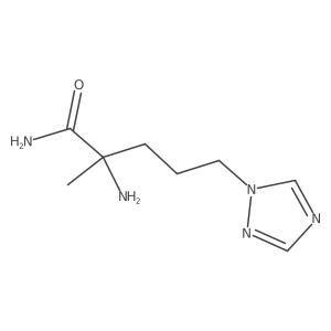 2-Amino-2-methyl-5-(1h-1,2,4-triazol-1-yl)pentanamide结构式
