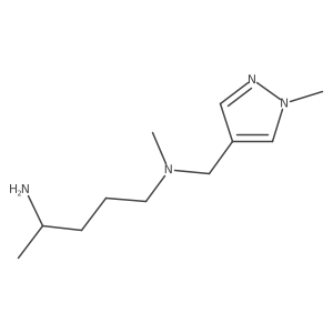 1,4-Pentanediamine, N1-methyl-N1-[(1-methyl-1H-pyrazol-4-yl)methyl]- Structure