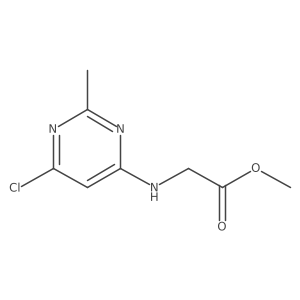 Methyl 2-[(6-chloro-2-methylpyrimidin-4-yl)amino]acetate Structure