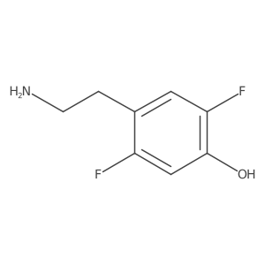 4-(2-Amino-ethyl)-2,5-difluoro-phenol结构式