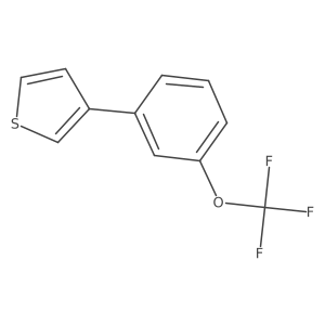 3-(3-(Trifluoromethoxy)phenyl)thiophene Structure